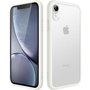 マットケース iPhone XR 6.1インチ つや消しの半透明 シルバー