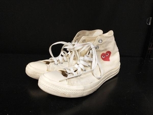 PLAY COMME des GARCONS CONVERSE／112856 スニ-カ- プレイコムデギャルソンコンバース サイズ27 ホワイト 店舗受取可