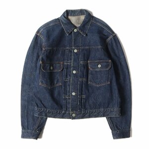 Levis リーバイス 50s ハギ付き 革パッチ 507XX 2nd デニムジャケット / Gジャン 濃紺 インディゴ 85% サイズ:詳細参照(42位) 50年代