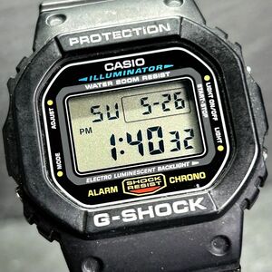 CASIO カシオ G-SHOCK ジーショック DW-5600E-1 腕時計 クオーツ デジタル 多機能 ブラック メンズ カレンダー 新品電池交換済 動作確認済