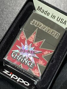 zippo ジャグラー シェル 2面刻印 ブラック 特殊加工 希少モデル 2022年製 GO GO CHANCE JUGGLER ケース 保証書付き