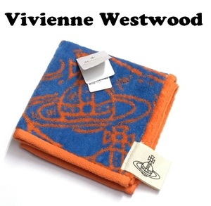 【Vivienne Westwood】(NO.4205）ヴィヴィアンウエストウッド タオルハンカチ ORB柄　未使用　24cm