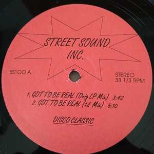 ☆STREET SOUND.INC / got to be Real☆中古品