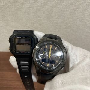 CASIO AL-190W WVA-M650 腕時計 2本セット ジャンク　　507