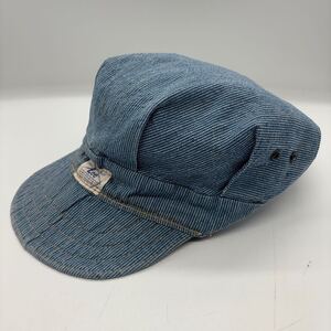 40s Vintage Lee Pinstripe Work Cap House Mark 40年代 ビンテージ リー ピンストライプ ワーク キャップ ハウスマーク 帽子 T873