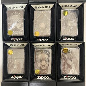 【新品・未使用】 ZIPPO Rewrite 6種セット 鳳ちはや 篝 千里朱音 中津静流 此花ルチア 神戸小鳥 ジッポー ライター リライト key グッズ