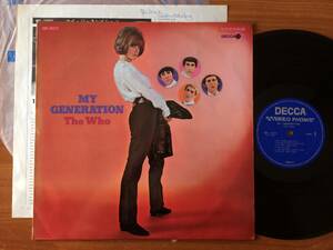 ◇THE WHO, MY GENERATION, 盤良好オリジナル日本独自ガールズジャケ SDL 10271