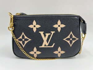 LOUIS VUITTON ルイウ゛ィトン アンプラント バイカラー ミニポシェット・アクセソワール ポーチ ノワール ブラック M80732 美品