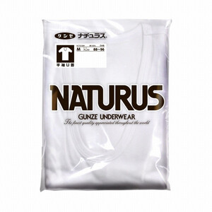 ＜肌着館＞グンゼ NATURUS 半袖Ｕ首 Ｍ ＜20%off