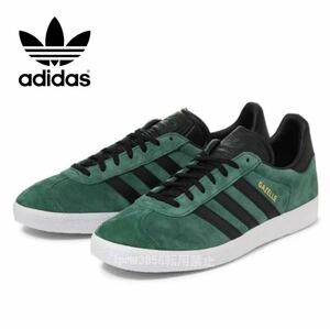 新品未使用 adidas ガゼル【27cm】アディダス GAZELLE 本革 レザー ガッツレー スニーカー 靴 5487 グリーン 緑