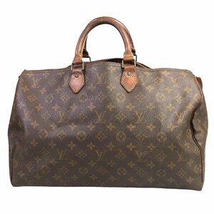 【1円～】ルイヴィトン LOUIS VUITTON バッグ ハンドバッグ ボストンバッグ モノグラム スピーディ40 M41522 レザー ブラウン 中古