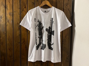 新品★ミッキーマウス & グーフィー　ロックスター　パロディ　プリントTシャツ★パンクロック/検)ラモーンズ/セックスピストルズ