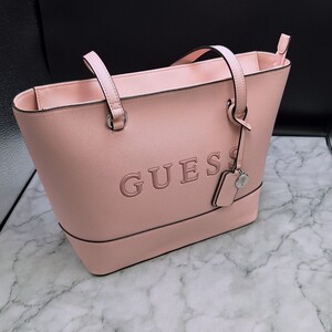 GUESS トートバッグ　新品未使用　値札付き　ベビーピンク 半額以下★ニューイアーセール★★