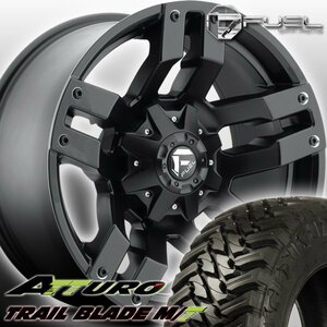 FUEL D515 Pump JEEP JKラングラー TJラングラー 20インチマッドタイヤホイールセット ATTURO TRAIL BLADE MT 285/50R20 33x12.50R20