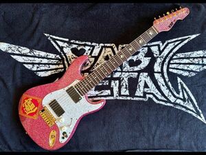 極美品【７弦 】ESP SNAPPER-7 大村孝佳モデル Ohmura Custom / Twinkle Pink mute SW仕様 ギグバック付属