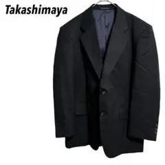 【高島屋　ELEFIT 】テーラードジャケット　スーツ　ストライプ　メンズ