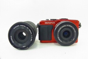 Q168-J16C-85 OLYMPUS オリンパス E-PL6 / ダブルレンズ ミラーレス一眼レフカメラ 現状品③