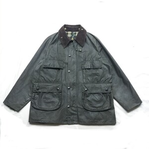 80s Barbour bedale c42　バブアー　ビデイル セージ　4ポケット　3クラウン　