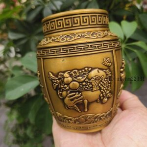 茶の缶 工芸品 美術品 置物