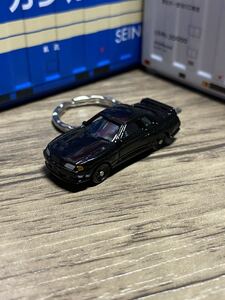 ●◎日産 スカイライン GT-R R32 黒 キーホルダー 2◎●③オリジナル加工品 カーアクセサリー ミニカー ハンドクラフト ハンドメイド 雑貨