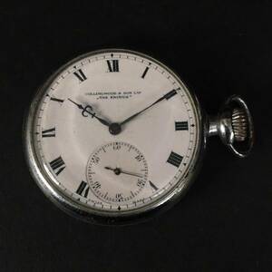 ER0223-8-3 懐中時計 COLLINGWOOD＆SON THE ERIMUS SWISS MADE ジャンク品 直径5cm ヴィンテージ 骨董品 コレクション 60サイズ