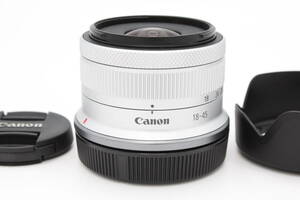 ＜＜フード付き！！＞＞【極美品】CANON キヤノン RF-S18-45mm F4.5-6.3 シルバー#LE2024027