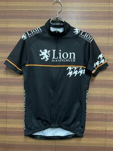 GC606 リオンドカペルミュール Lion de KAPELMUUR 半袖 サイクルジャージ M 黒白