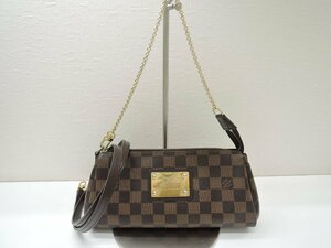 ルイヴィトン LOUIS VUITTON ダミエ エヴァ N55213 LV ショルダーバッグ 2way ハンドバッグ 中古 ランクAB BRB・バッグ・財布