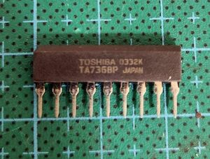 東芝　TA7368P　オーディオアンプIC　5個　新品　/2406109