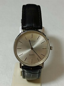 稼働品 ロンジン メンズ腕時計 シルバー文字盤 新品電池 LONGINES