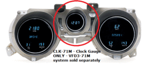 Dakota Digital ダコタ デジタル 71 72 73 Ford Mustang Clock Kit CLK-71M VFD3-71M用 only フォード マスタング 時計