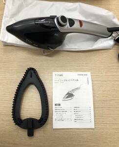 1円スタート！！【美品】T-fal ティファール 衣類スチーマー トゥイニー ジェットスチーム ノワール 　稼働品　ジャンク扱い