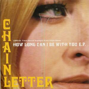 Chain Letter /How Long Can I Be With You E.P.【7inch*和製ネオアコLeft Bank名盤】1998年*ギターポップ レフトバンク