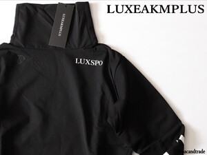 LEON掲載品★LUXEAKMPLUS リュクスエイケイエムプラス★防風タートルネックシャツ★XL【lao-22006】ブラック黒★ LUXE AKM PLUS 防寒防風