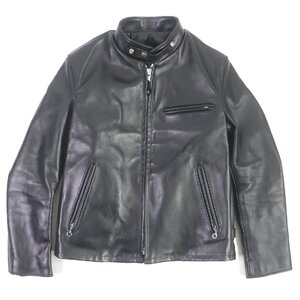 極美品□ショット 23SS 7823950099 641RIDERS ライナー付き シングルライダースジャケット 黒 38 USA製 正規品 定価154000円