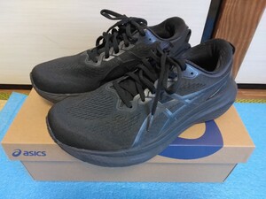 美品 アシックス ゲルカヤノ30 27cm GEL-KAYANO 30 asics ランニングシューズオールブラック