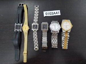 0103A41　腕時計　ジャンク品　おまとめ6点　　QUARTZ、CITIZEN など ※動作未確認