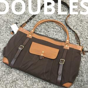 DOUBLES 大きめトートバッグ　ショルダー