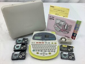 CASIO ネームランドフォセット/ラベルライター/イエロー KL-H20 動作確認済 電池漏れによるサビ有 中古品 ACB