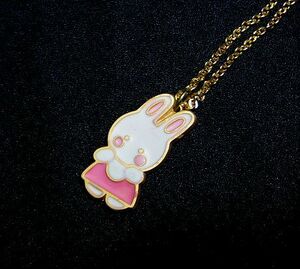 希少！SANRIO サンリオ チアリーチャム Cheery Chums うさぎ ネックレス 当時物！レア！オールド！昭和レトロ！1979 1985