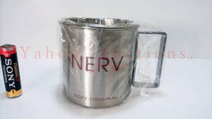 NEON GENESIS EVANGELION NERV ORIGINAL MUG /新世紀エヴァンゲリオン　零式九六 ネルフ・オリジナル　ステン製マグカップ　新品・未使用品