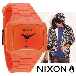 NIXON ニクソン a139211 THE RUBBER PLAYER ORANGE メンズ ニクソン ラバープレイヤー 腕時計
