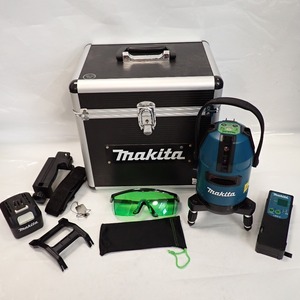 Th595681 マキタ レーザー墨出し器 充電式屋内・屋外兼用墨出し器 SK40GD グリーンレーザー makita 美品・中古