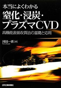 本当によくわかる窒化・浸炭・プラズマCVD 高機能表面改質法の基礎と応用/河田一喜【著】