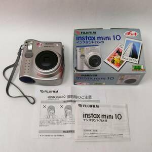 〇24111504　FUJIFILM　instax mini 10　チェキ　CHECK IT!　インスタントカメラ　電源OK　箱入り