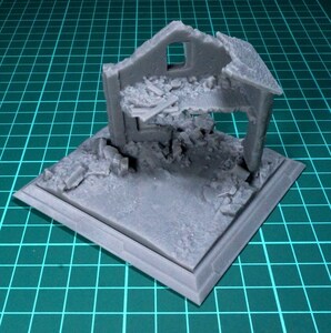 1:144 Breakthrough (II) Micro Diorama base 89mm X 89mm X 64mm (レジンキット)　未組み立て・未塗装 CGD