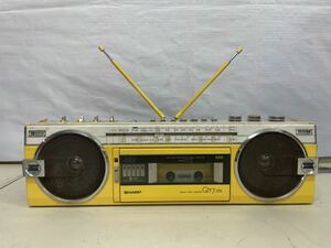 SHARP ラジカセ QT7-DX レア品　黄色　シャープ FM/AMステレオラジカセ
