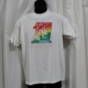 ラグアコースティック RAG ACOUSTIC メンズ半袖Ｔシャツ ホワイト Mサイズ 白 アウトレット