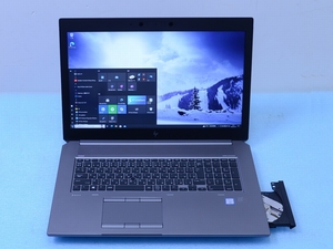 635時間 hp ZBook17 G6 Quadro RTX4000 Core i7 9850H 32GB SSD512GB HDD1TB BD Win10/Win11 ゲーミングパソコン PC 管理B15