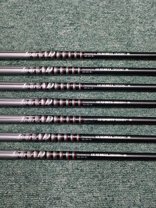 GRAPHITE DESIGN TOUR AD65r EVカラー アイアン用 4〜Pw 7本セット Rフレックス シャフト 20240805